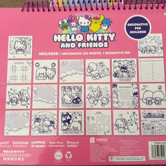 Hello KittySketchbook,2 pens,and puffy sticker play set& assorted stickers - Picture 5 of 11
